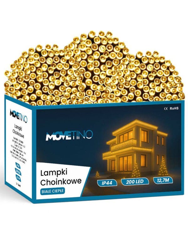 Lampki choinkowe świąteczne 200LED