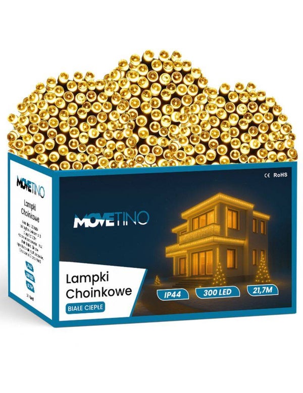 Lampki choinkowe świąteczne 300LED