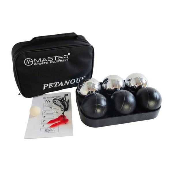 Zestaw petanque MASTER 6 chromowanych kul + nylonowy pokrowiec