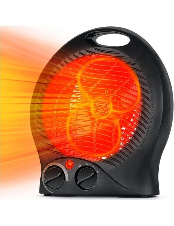 Termowentylator elektryczny z regulacją Czarny 2000W