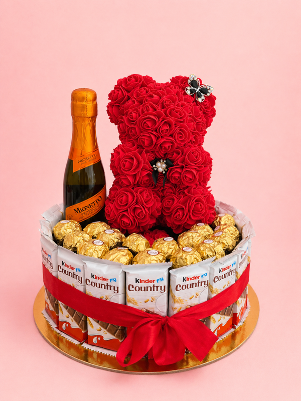 Rosenbär Geschenkbox mit Schokolade 💗🧸🍫