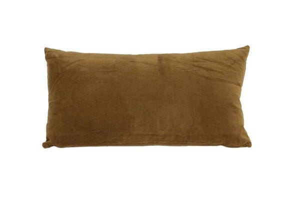 Kussen 60x30 cm KHIOS velvet antiek goud