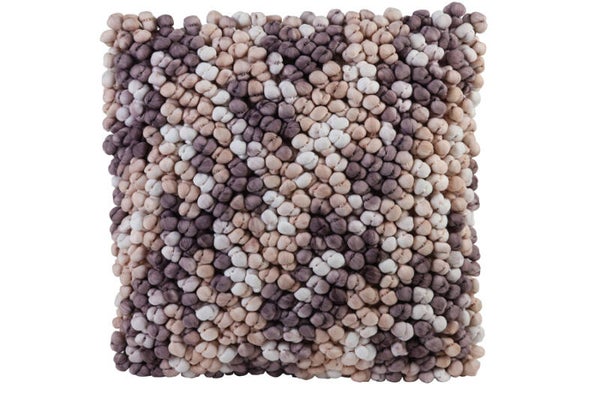 Kussen 50x50 cm GALIC bruin roze