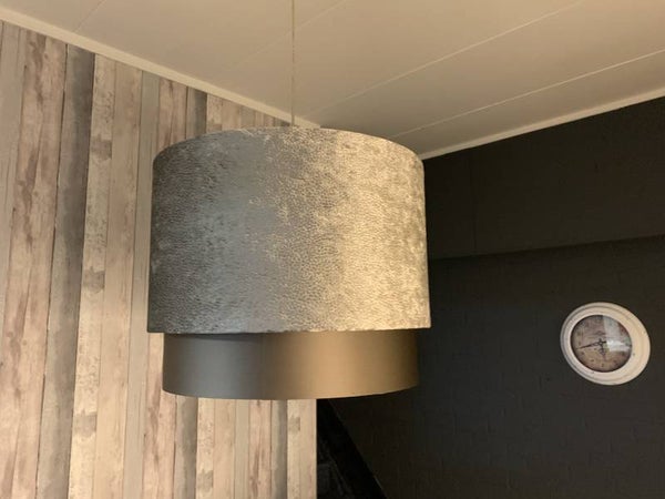 Dubbele lampenkap Largo taupe/ monaco 83