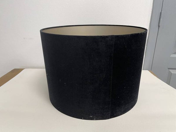 1 x lampenkap cilinder 50/40 Italiaan velvet zwart
