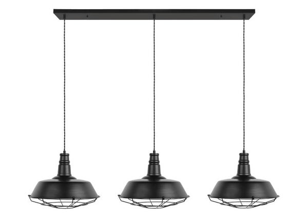 Industriëlen hangende balk (Zwart)