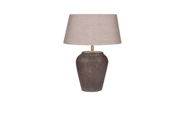 Stenen bruine tafellamp