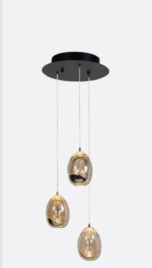 hanglamp highlight golden egg 3 x 5w