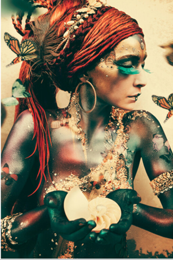 Glasschilderij Women Art 0079