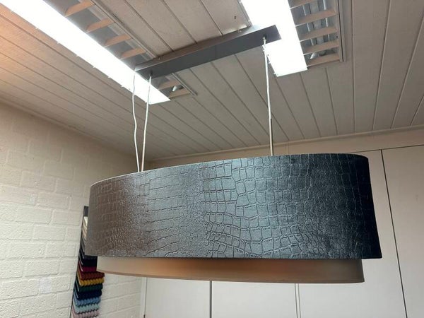 Dubbele lampenkap ovaal 100/30 big croco 81/deuro
