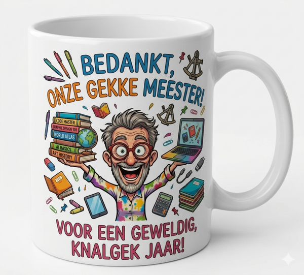 Bedankt onze gekke meester