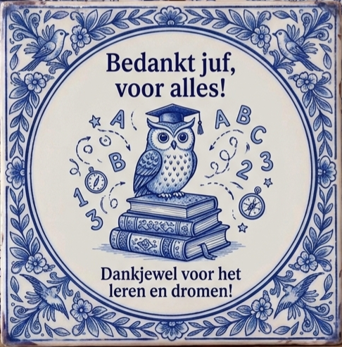 Bedankt juf voor alles