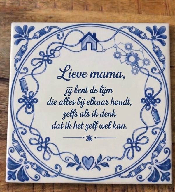Lieve mama je bent de lijm