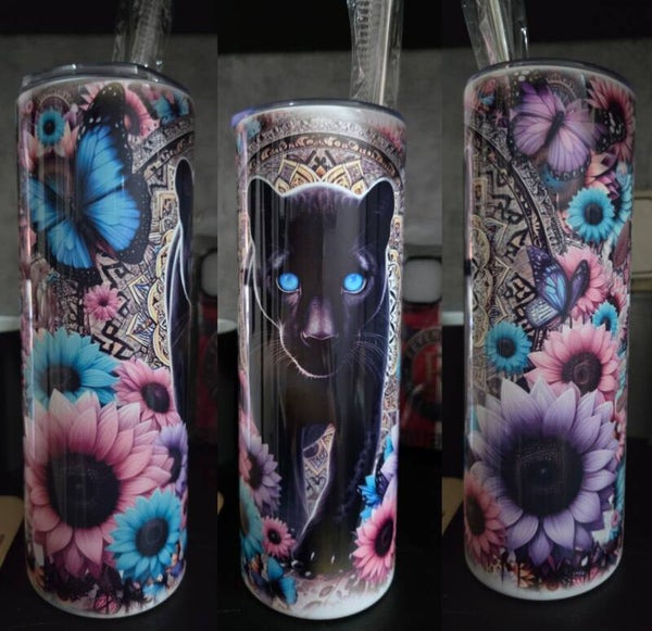 Panter met vlinders