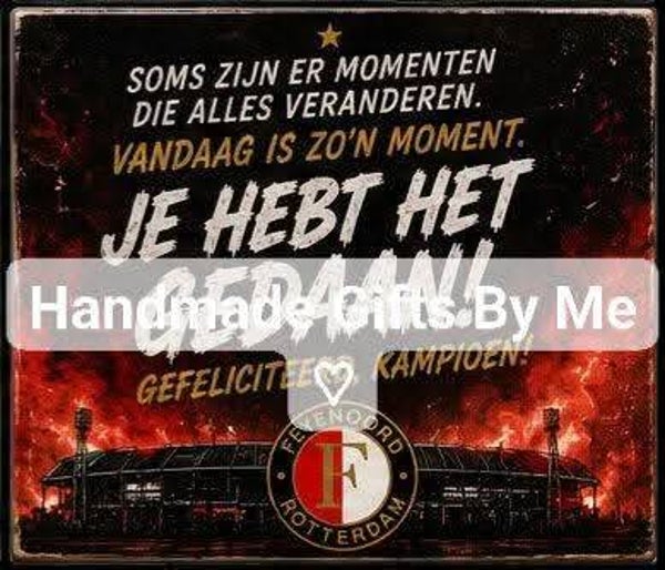 Je hebt het gedaan