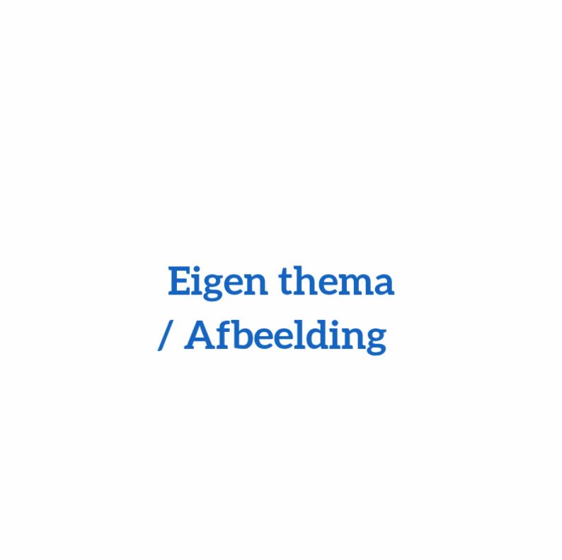 Eigen ontwerp