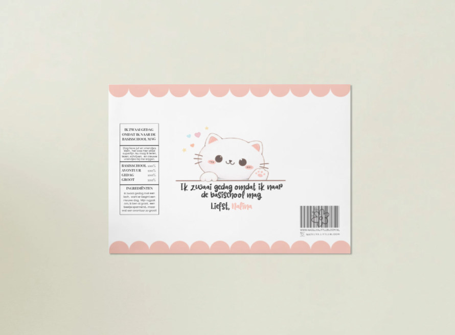 bloom traktatiezak | kitten afscheid