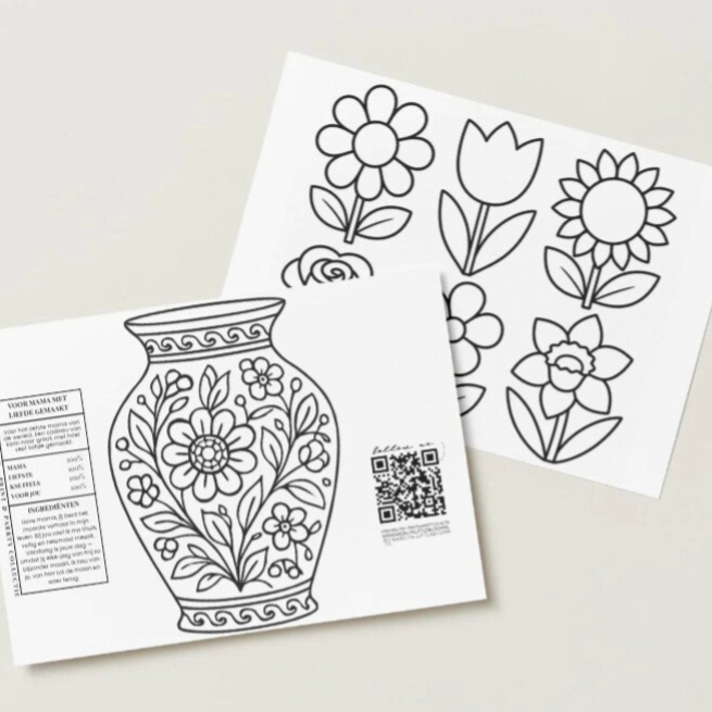 Een boeket dat nooit verwelkt – Printable knutselset voor moederdag