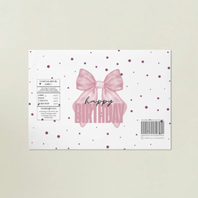 De Kleine Gelukjes | Roze strikje