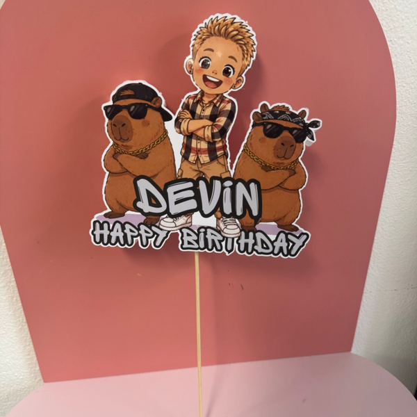 Gepersonaliseerde taart topper