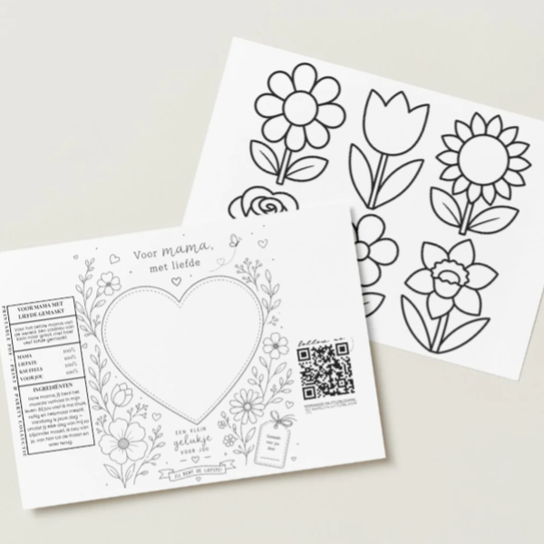Een boeket dat nooit verwelkt – Printable knutselset voor moederdag