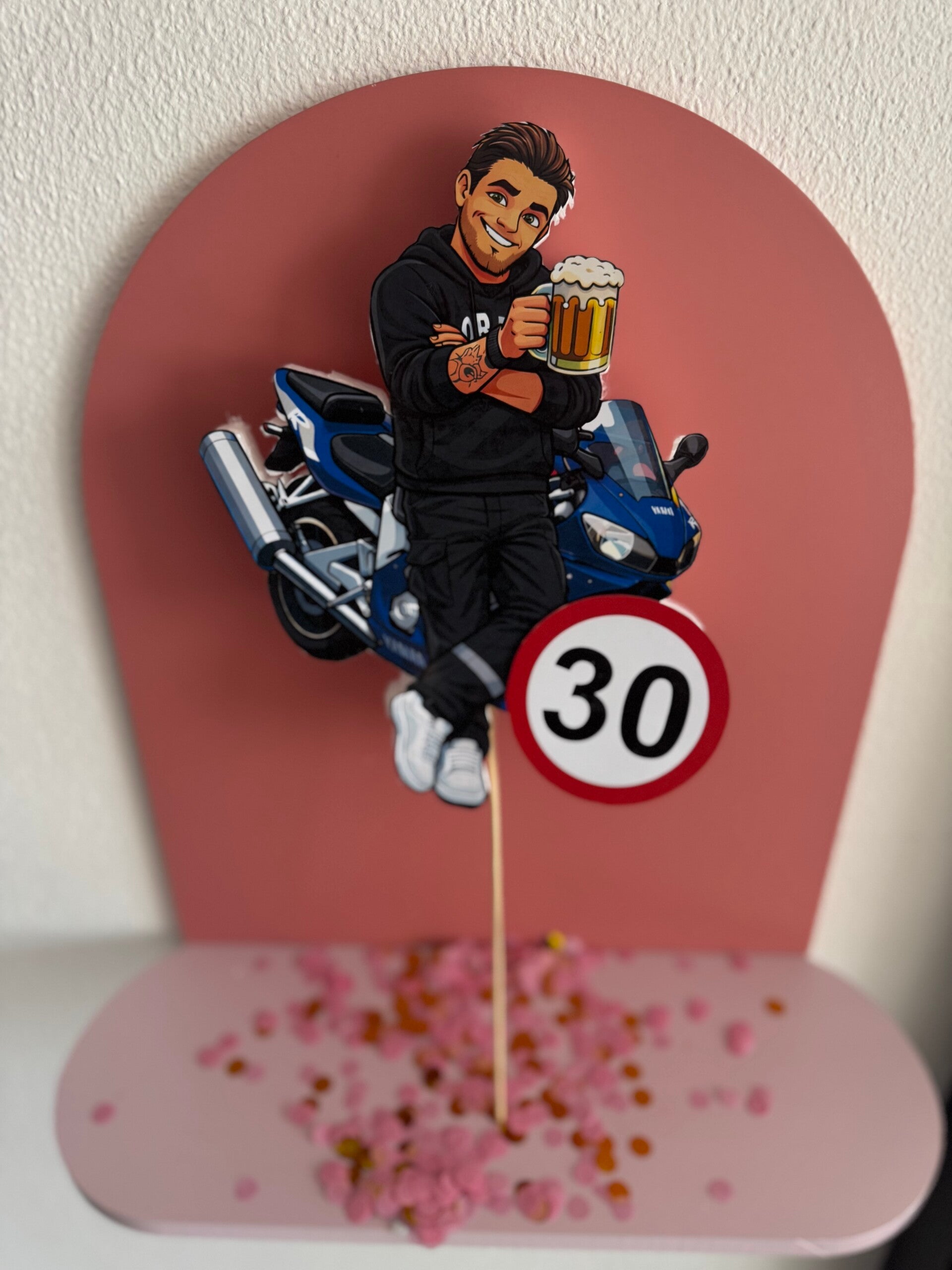 Gepersonaliseerde taart topper