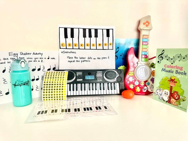 Beginner piano and guitar bundle (ages  4-8)