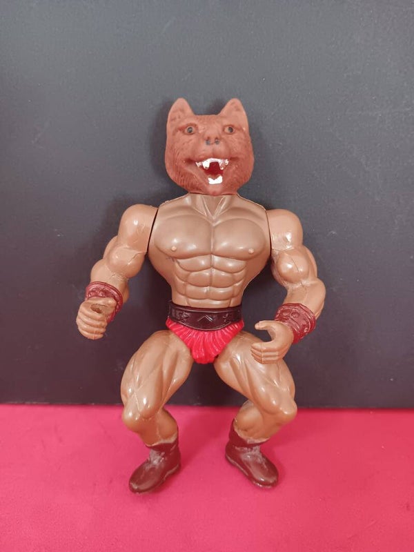 antigua figura bootleg hombre lobo wolfman serie galaxy warriors sungold juyba motu años 80