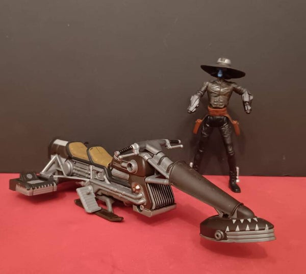 FIGURA SERIE STAR WARS CAD BANE Y MOTO PIRATE SPEEDER BIKE HASBRO