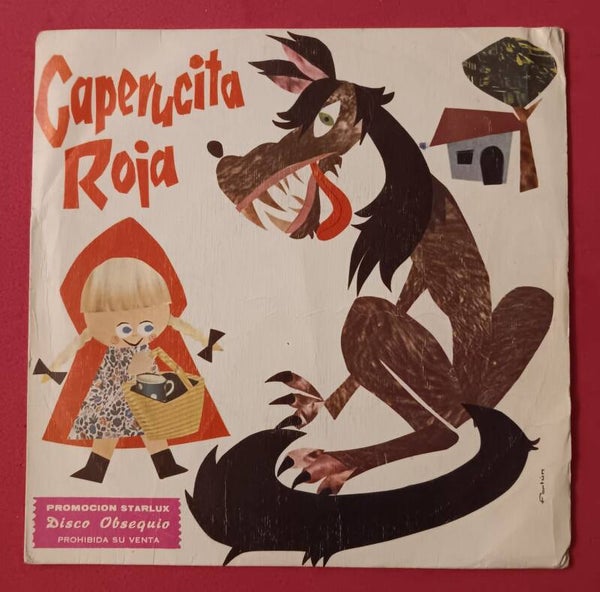 DISCO SINGLE VINILO CUENTO CAPERUCITA ROJA