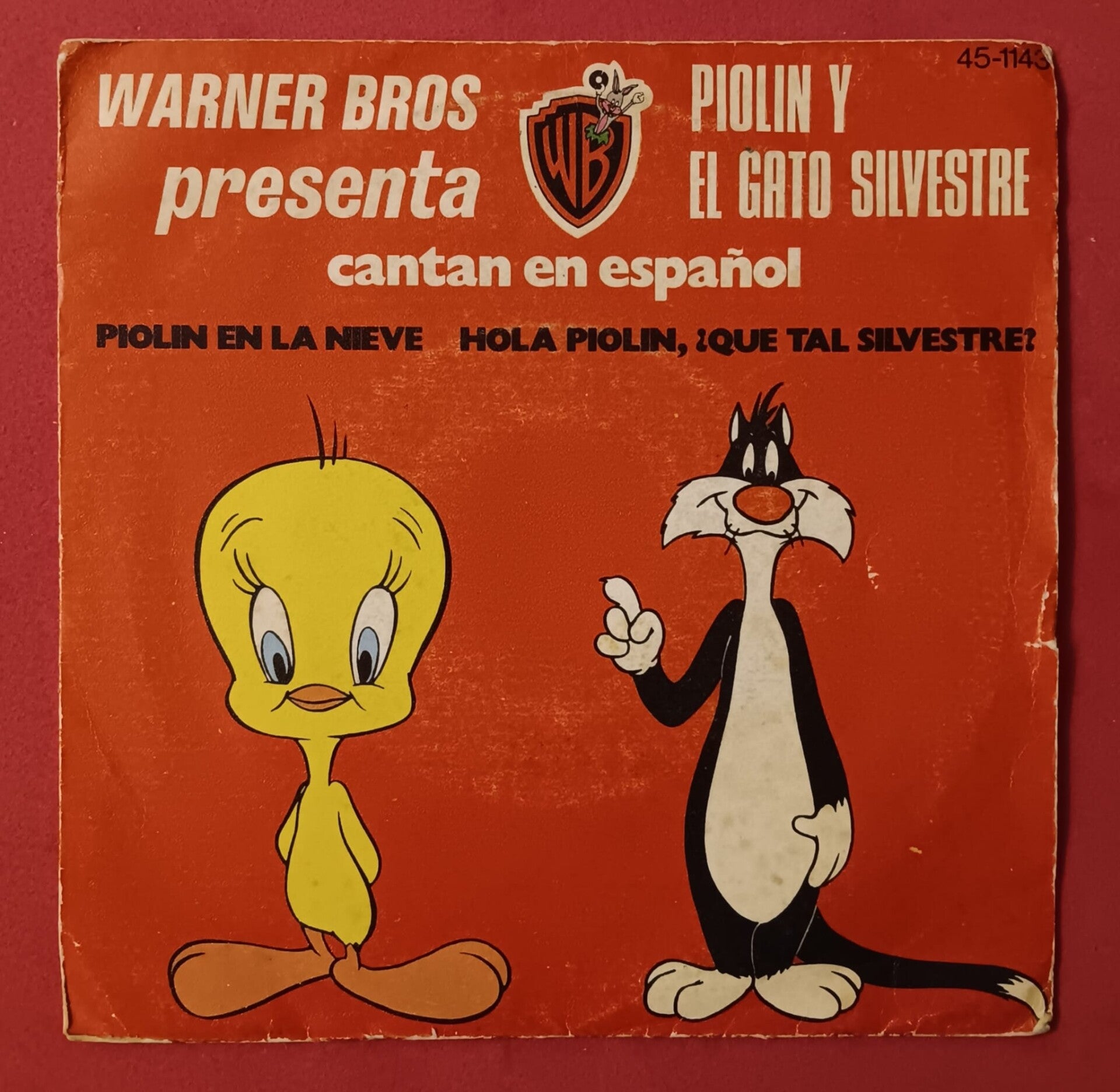 DISCO SINGLE VINILO INFANTIL PIOLIN Y SILVESTRE