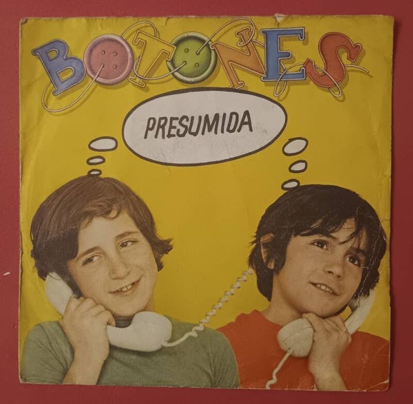 SINGLE DISCO VINILO GRUPO INFANTIL BOTONES PRESUMIDA