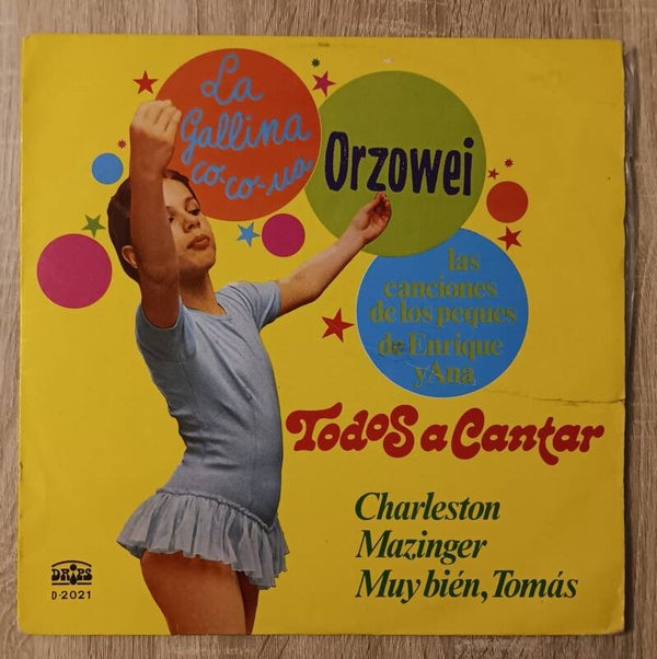 LP DISCO VINILO TODOS A CANTAR ORZOWEI MAZINGER ENTRE OTROS