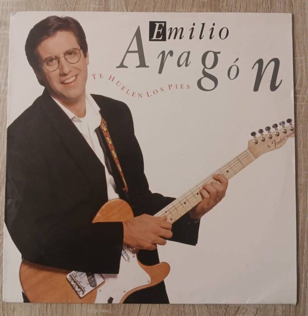 DISCO VINILO LP EMILIO ARAGON TE HUELEN LOS PIES CBS