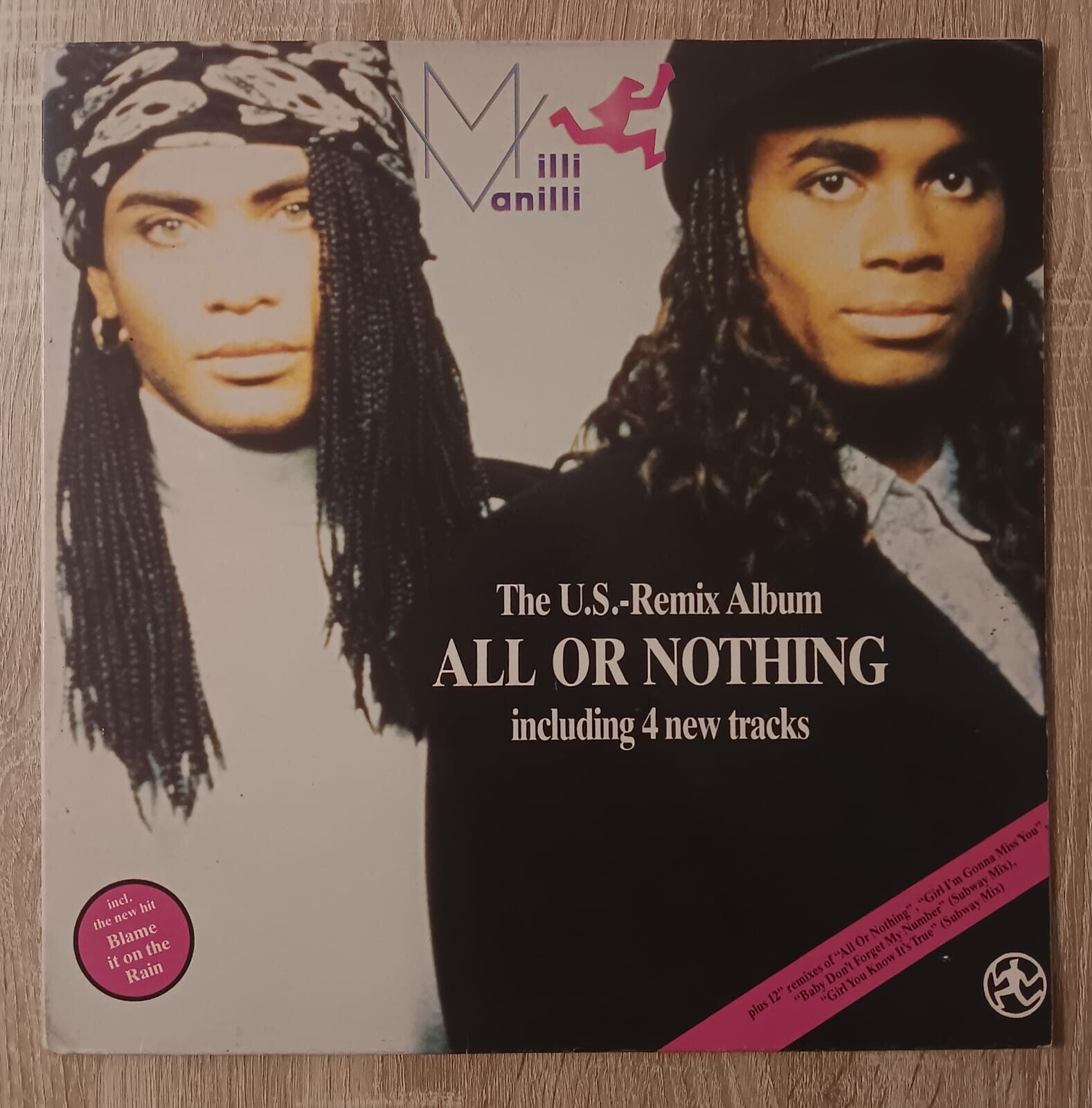 DISCO VINILO LP MILLI VANILLI ALL OR NOTHING US REMIX ALBUM ARIOLA 1989