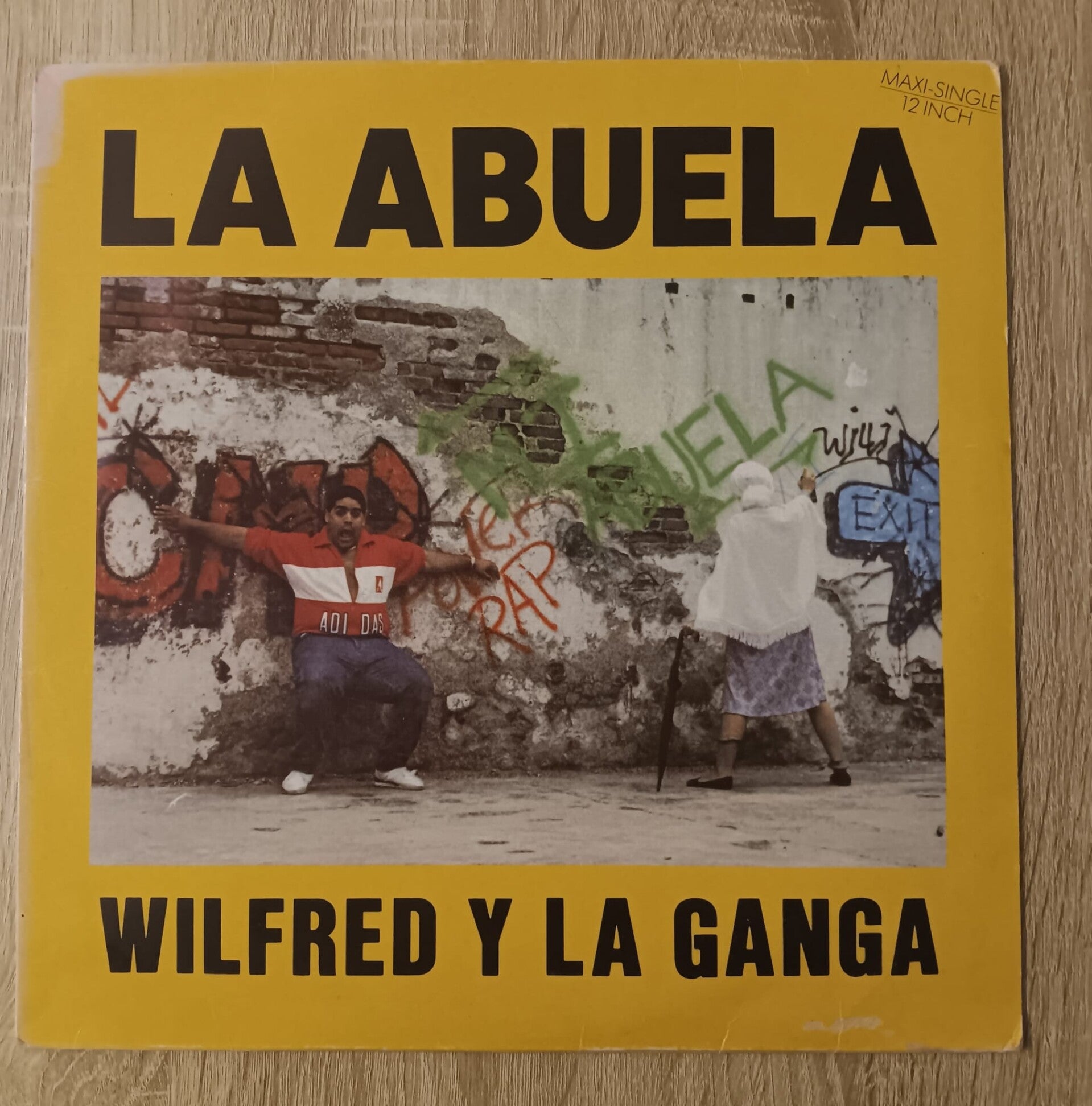 DISCO MAXI SINGLE VINILO WILFRED Y LA GANGA MI ABUELA