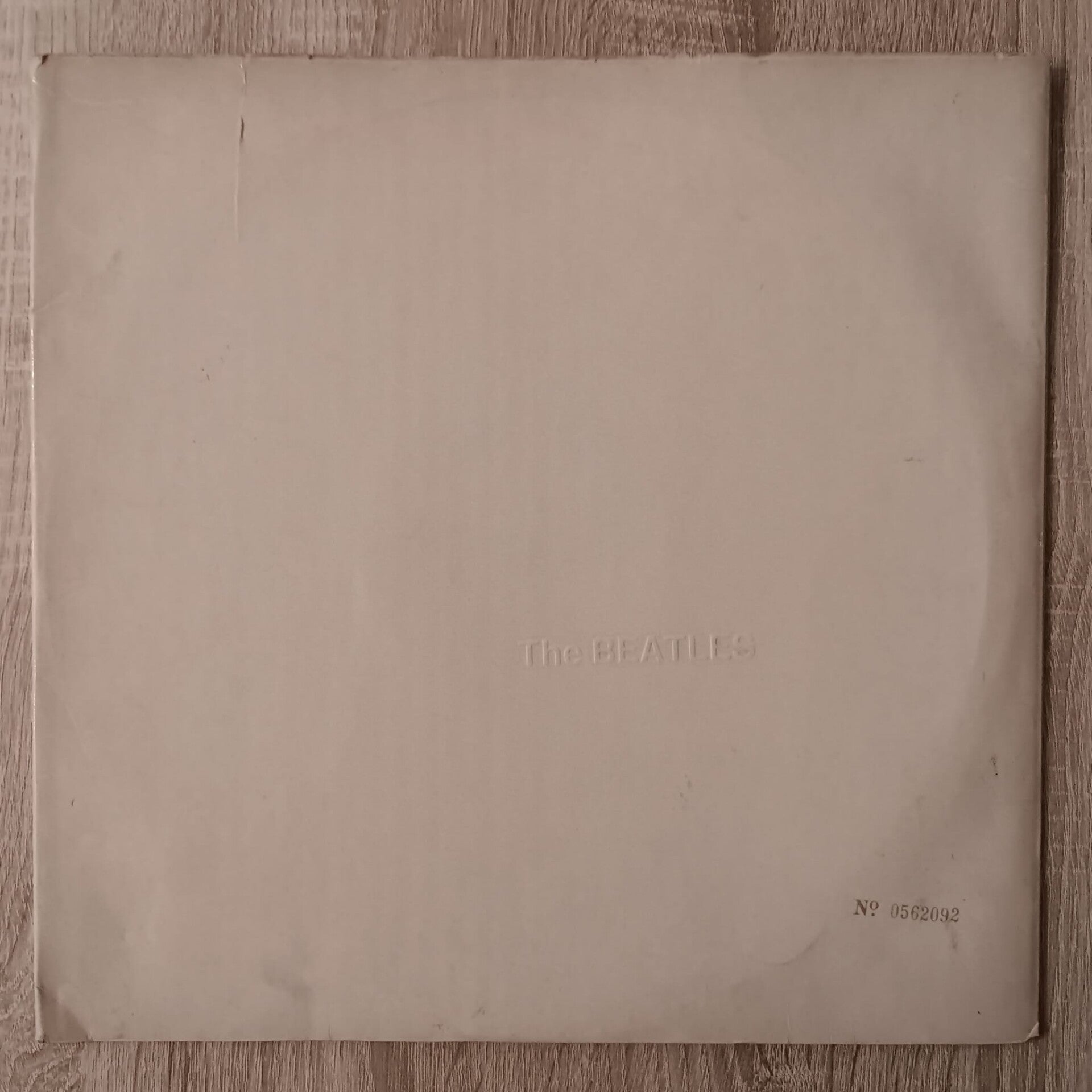 DISCO DE VINILO DOBLE LP THE BEATLES WHITE ALBUM APPLE RECORDS UK 1968 CARPETA NUMERADA