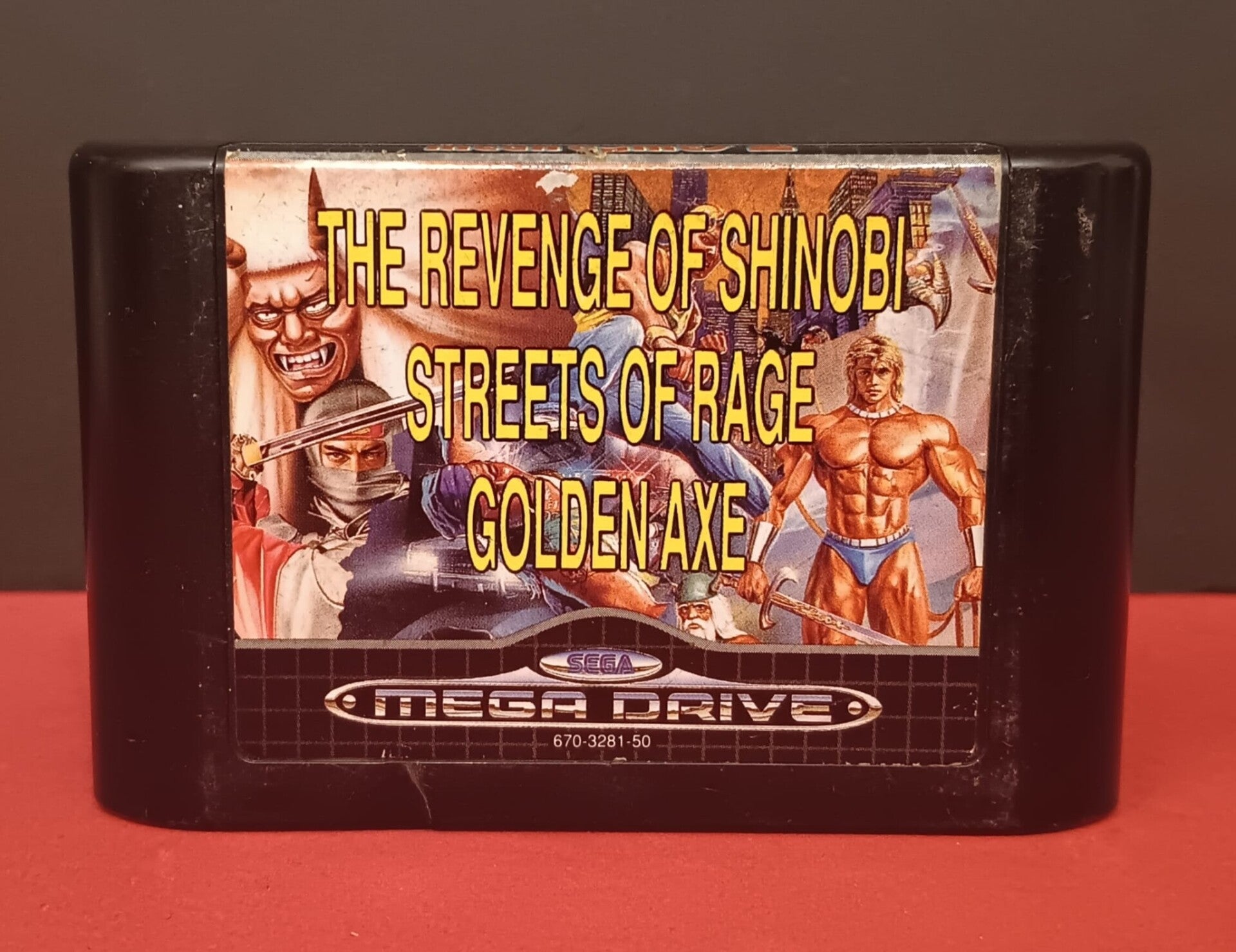 JUEGO MEGA GAMES 2 CON THE REVENGE OF SHINOBI STREETS OF RAGE Y GOLDEN AXE MEGADRIVE MEGA DRIVE