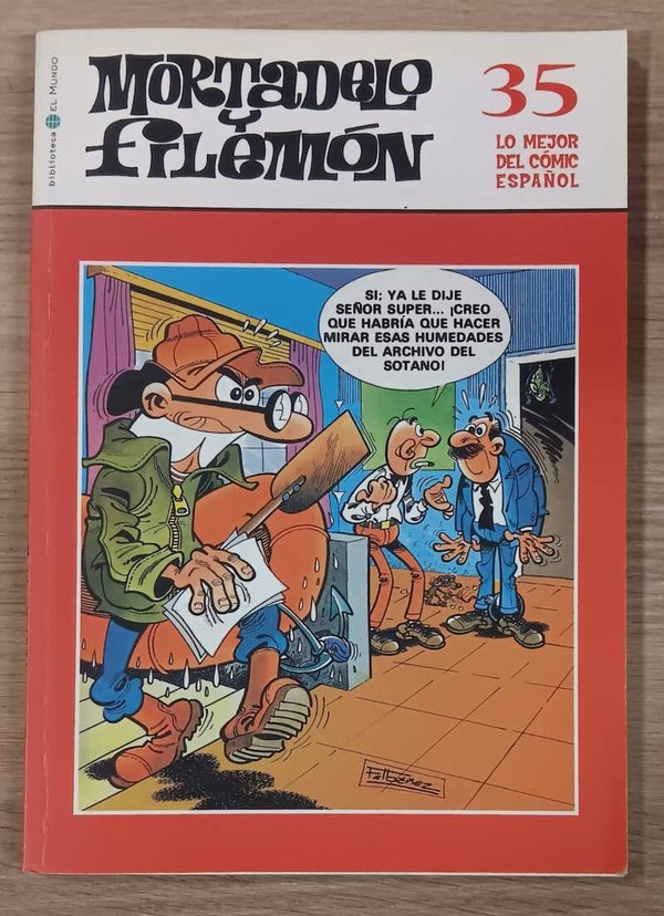 COMIC MORTADELO Y FILEMON SERIE LO MEJOR DEL COMIC ESPAÑOL TOMO NUMERO 35 BIBLIOTECA EL MUNDO 2004
