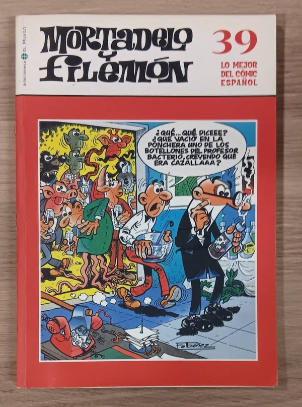 COMIC MORTADELO Y FILEMON SERIE LO MEJOR DEL COMIC ESPAÑOL TOMO NUMERO 39 BIBLIOTECA EL MUNDO 2004