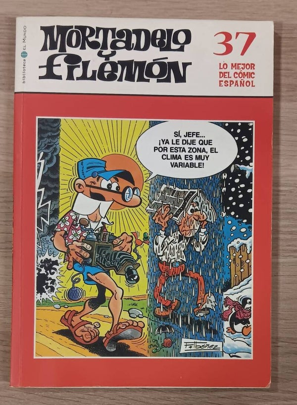 COMIC MORTADELO Y FILEMON SERIE LO MEJOR DEL COMIC ESPAÑOL TOMO NUMERO 37 BIBLIOTECA EL MUNDO 2004