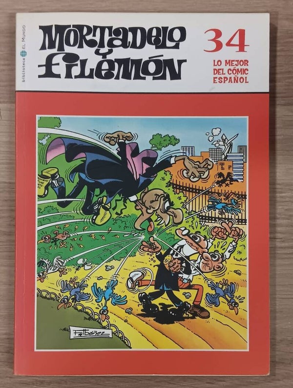 COMIC MORTADELO Y FILEMON SERIE LO MEJOR DEL COMIC ESPAÑOL TOMO NUMERO 34 BIBLIOTECA EL MUNDO 2004