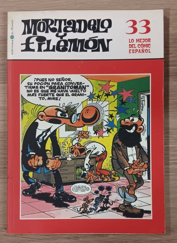 COMIC MORTADELO Y FILEMON SERIE LO MEJOR DEL COMIC ESPAÑOL TOMO NUMERO 33 BIBLIOTECA EL MUNDO 2004
