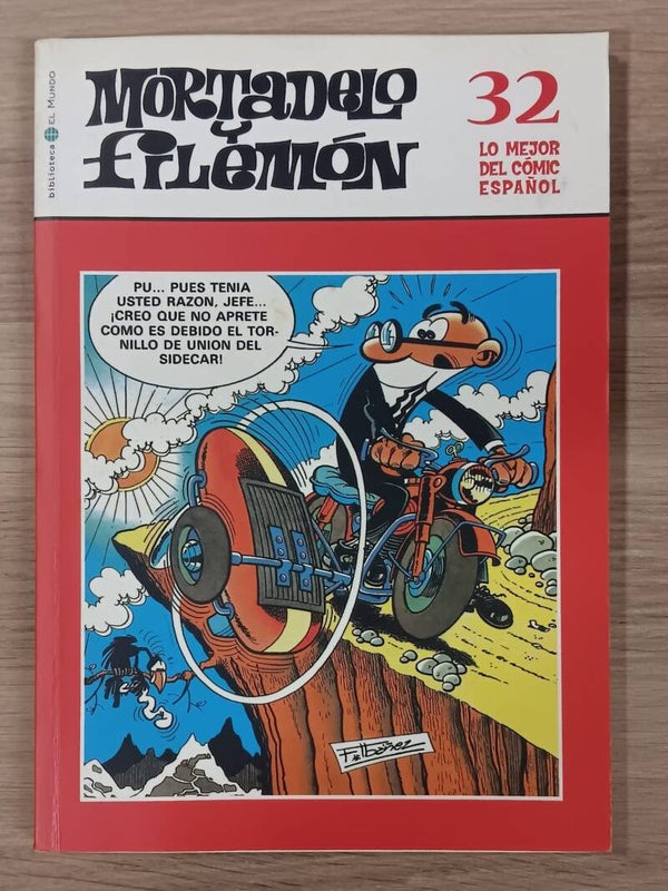 COMIC MORTADELO Y FILEMON SERIE LO MEJOR DEL COMIC ESPAÑOL TOMO NUMERO 32 BIBLIOTECA EL MUNDO 2004