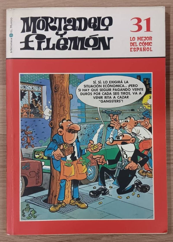 COMIC MORTADELO Y FILEMON SERIE LO MEJOR DEL COMIC ESPAÑOL TOMO NUMERO 31 BIBLIOTECA EL MUNDO 2004