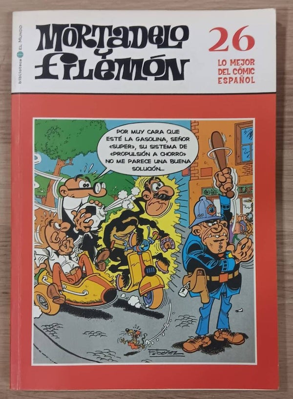 COMIC MORTADELO Y FILEMON SERIE LO MEJOR DEL COMIC ESPAÑOL TOMO NUMERO 26 BIBLIOTECA EL MUNDO 2004