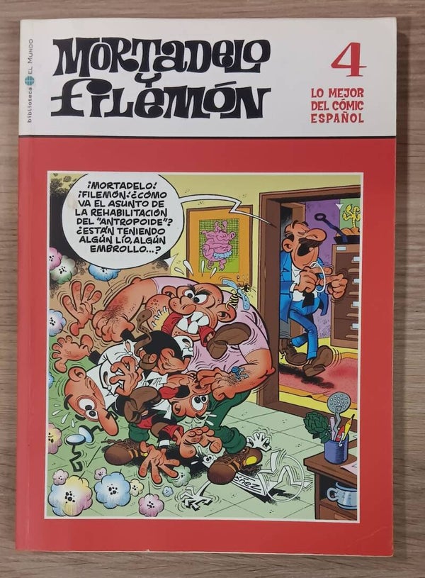 COMIC MORTADELO Y FILEMON SERIE LO MEJOR DEL COMIC ESPAÑOL TOMO NUMERO 4 BIBLIOTECA EL MUNDO 2004