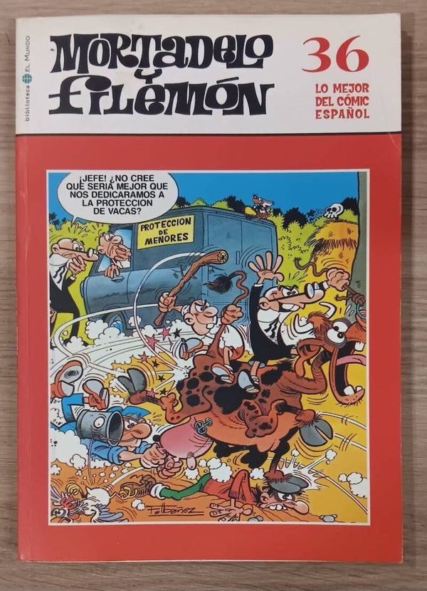 COMIC MORTADELO Y FILEMON SERIE LO MEJOR DEL COMIC ESPAÑOL TOMO NUMERO 36 BIBLIOTECA EL MUNDO 2004