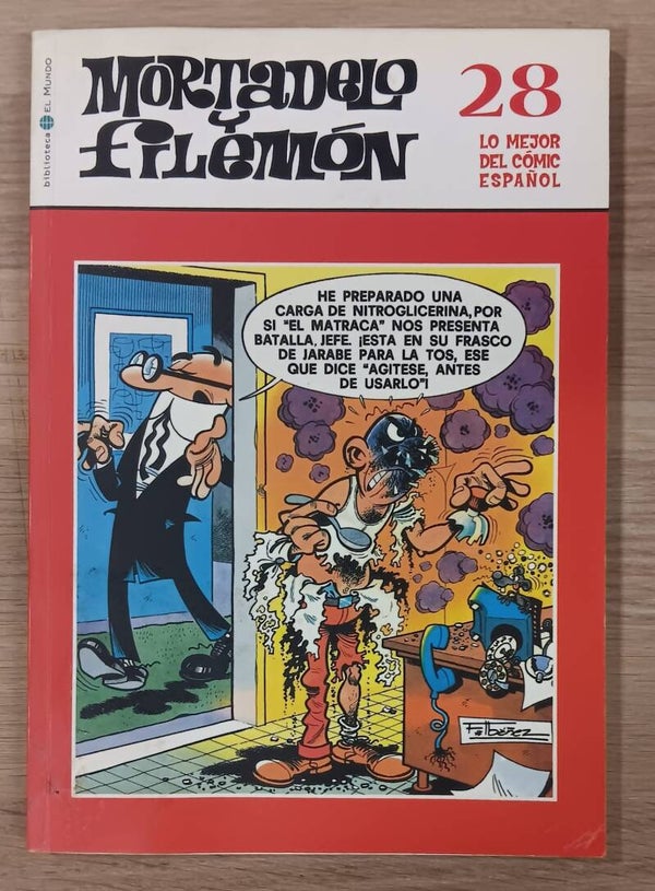 COMIC MORTADELO Y FILEMON SERIE LO MEJOR DEL COMIC ESPAÑOL TOMO NUMERO 28 BIBLIOTECA EL MUNDO 2004