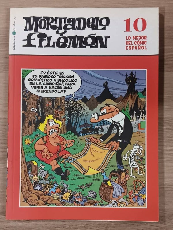 COMIC MORTADELO Y FILEMON SERIE LO MEJOR DEL COMIC ESPAÑOL TOMO NUMERO 10 BIBLIOTECA EL MUNDO 2004
